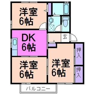 ラフォーレ・いずみ野 F【1階】の間取り