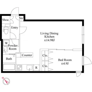 PASEO高田馬場III【3階】の間取り
