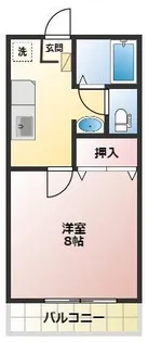 サンヴィレッジやまほ A【2階】の間取り