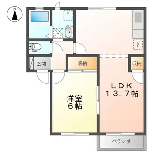 ペンブロークI【1階】の間取り