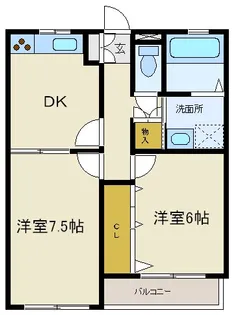 ソレアード長町東【1階】の間取り