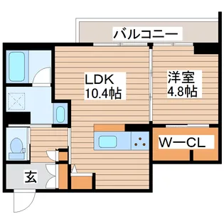 Green Scent【2階】の間取り