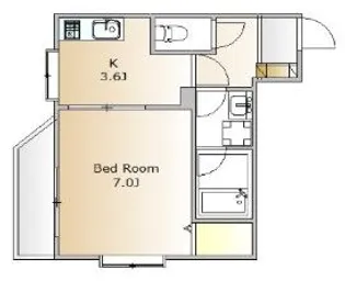 ラピスコート品川【4階】の間取り