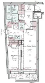 コンシェリア目黒本町 THE RESIDENCE【2階】の間取り