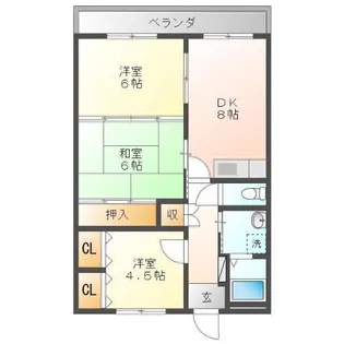 ロイヤルマンション【3階】の間取り