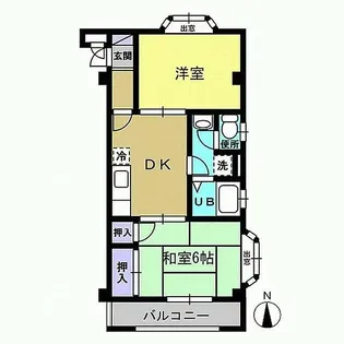 ファミール久野木II【3階】の間取り