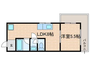 マルタカマンション【3階】の間取り