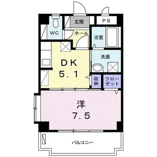 あさとばる赤嶺【1階】の間取り
