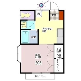 エミールハイツ【2階】の間取り