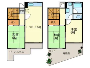 高宮多賀ハイツ【2階】の間取り
