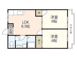 岡野ビルII【3階】の間取り