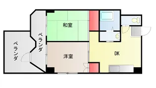 コーポ山王【3階】の間取り