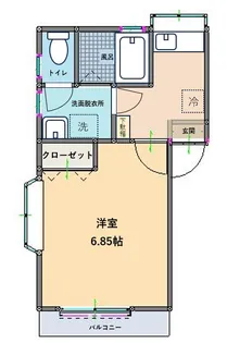 エーデルワイス【2階】の間取り