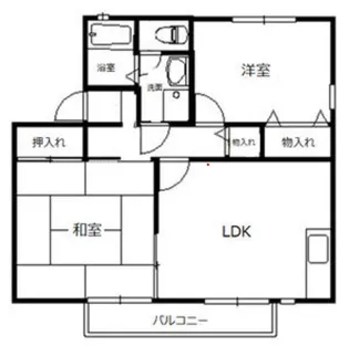 グロース川西 A棟【1階】の間取り