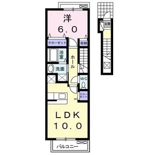 ラブリー永遠【2階】の間取り