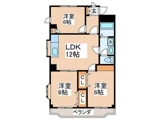 リラハイツ89【3階】の間取り