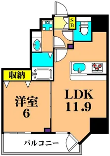 プライマル品川大森海岸【3階】の間取り