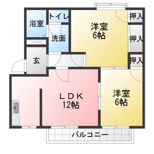 オランジュリ コジマ C棟【1階】の間取り