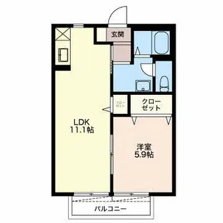 スカイメゾン【1階】の間取り