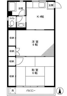 アイパレス【2階】の間取り