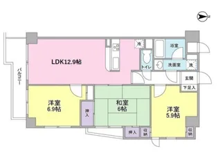 クレストコート【4階】の間取り