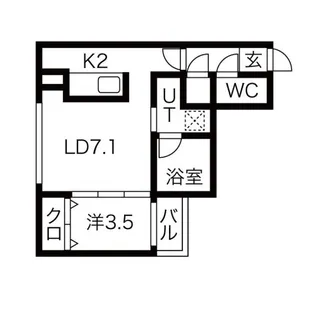 erys琴似【2階】の間取り