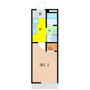 リシュール白山【1階】の間取り