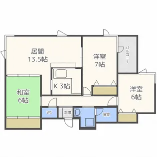 ルピナス宮の森【2階】の間取り
