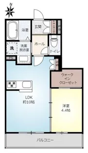 クレストヒルズ【1階】の間取り