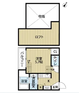 ビラージュ箱崎【1階】の間取り