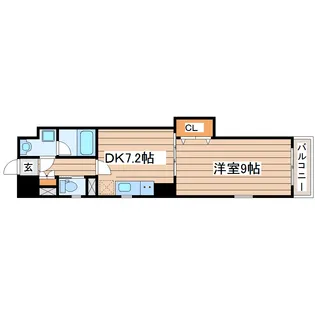 プライムアーバン仙台北目町【2階】の間取り