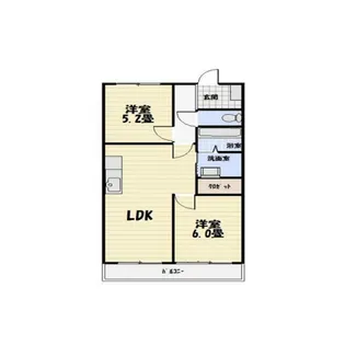 イーストパレス田沼【1階】の間取り
