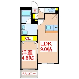 リテラス清水【4階】の間取り