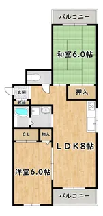 コンフォート春日【4階】の間取り