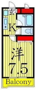 ステイツ綾瀬【1階】の間取り