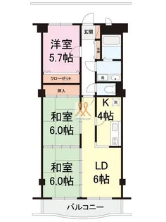 エクシード館【7階】の間取り