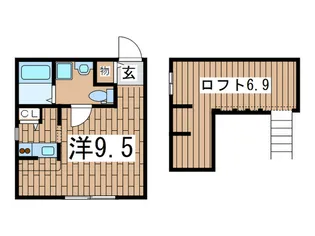 プリマガ-デン壱番館【1階】の間取り