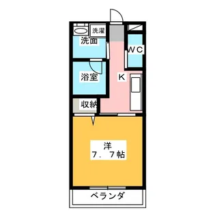 イーダッシュ東静岡【5階】の間取り