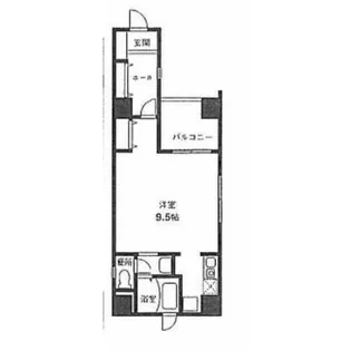 レジデンスクリタ【6階】の間取り