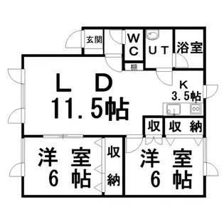 コーポSAKAI【2階】の間取り