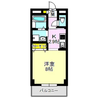 One Wish【5階】の間取り