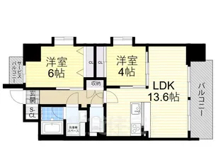 スプランディッドあびこ駅前【12階】の間取り