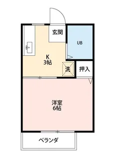 サンシティ嶺田B【2階】の間取り