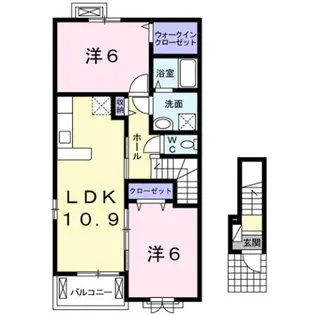 カレント I【2階】の間取り