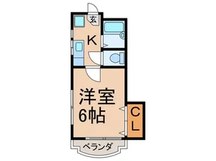 ホワイトハイツ1【1階】の間取り