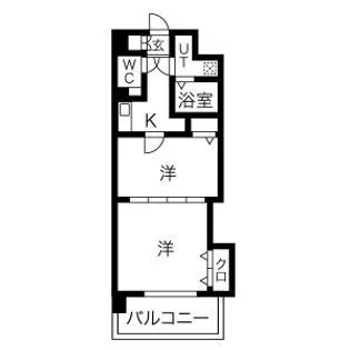 セントラル名古屋【6階】の間取り