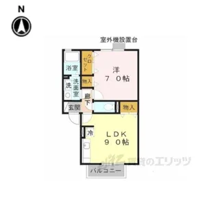 エミネンスB棟【2階】の間取り