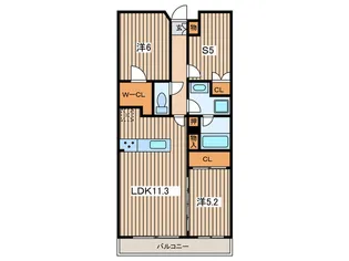ローレルスクエア湘南平塚【4階】の間取り