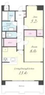 シャルマンフラットリヴァーII【3階】の間取り