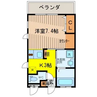 Palace CastleII【2階】の間取り